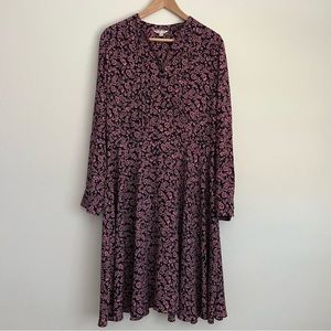 Nanette Lepore Floral Pintuck Shirt Dress